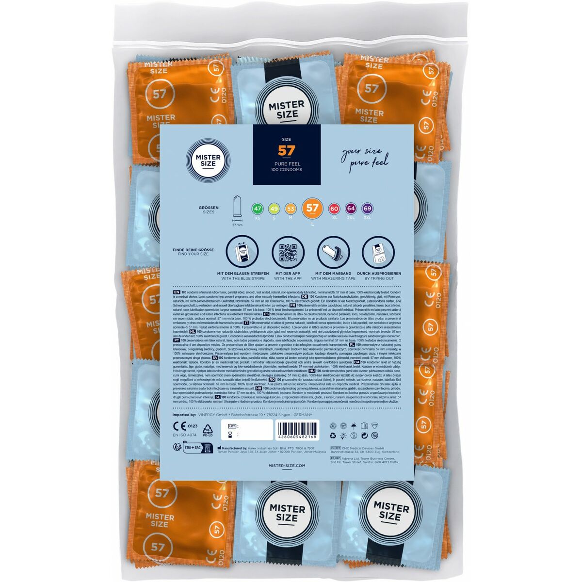 Презервативы Mister Size 100 штук